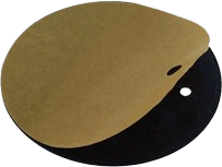 Round Metal Plate with Adhesive